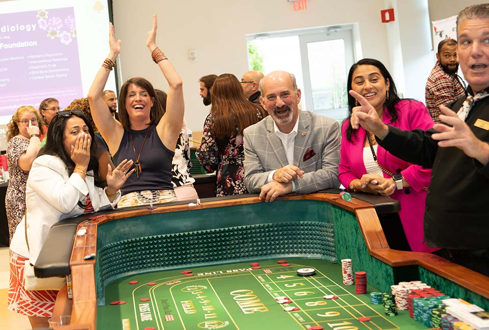 Players at a craps table